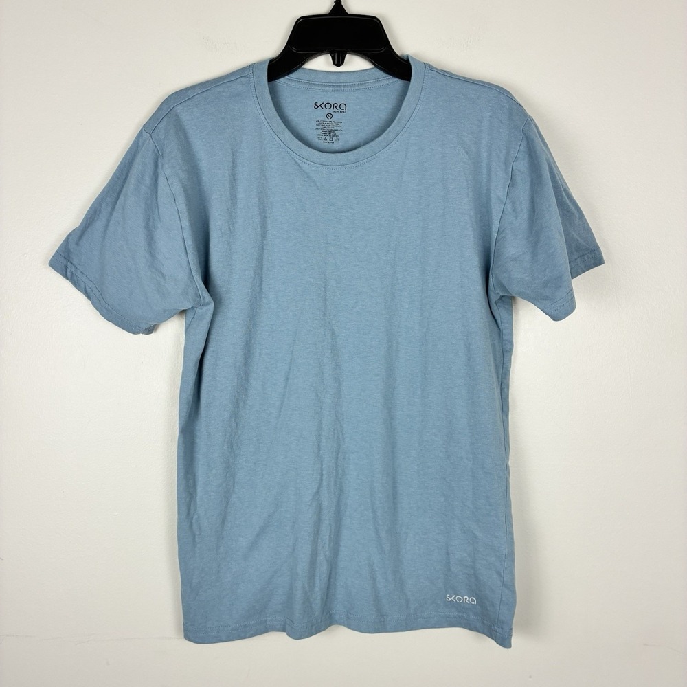 Skora‎ Run Real T-Shirt Blue Men's Medium Short Sleeve